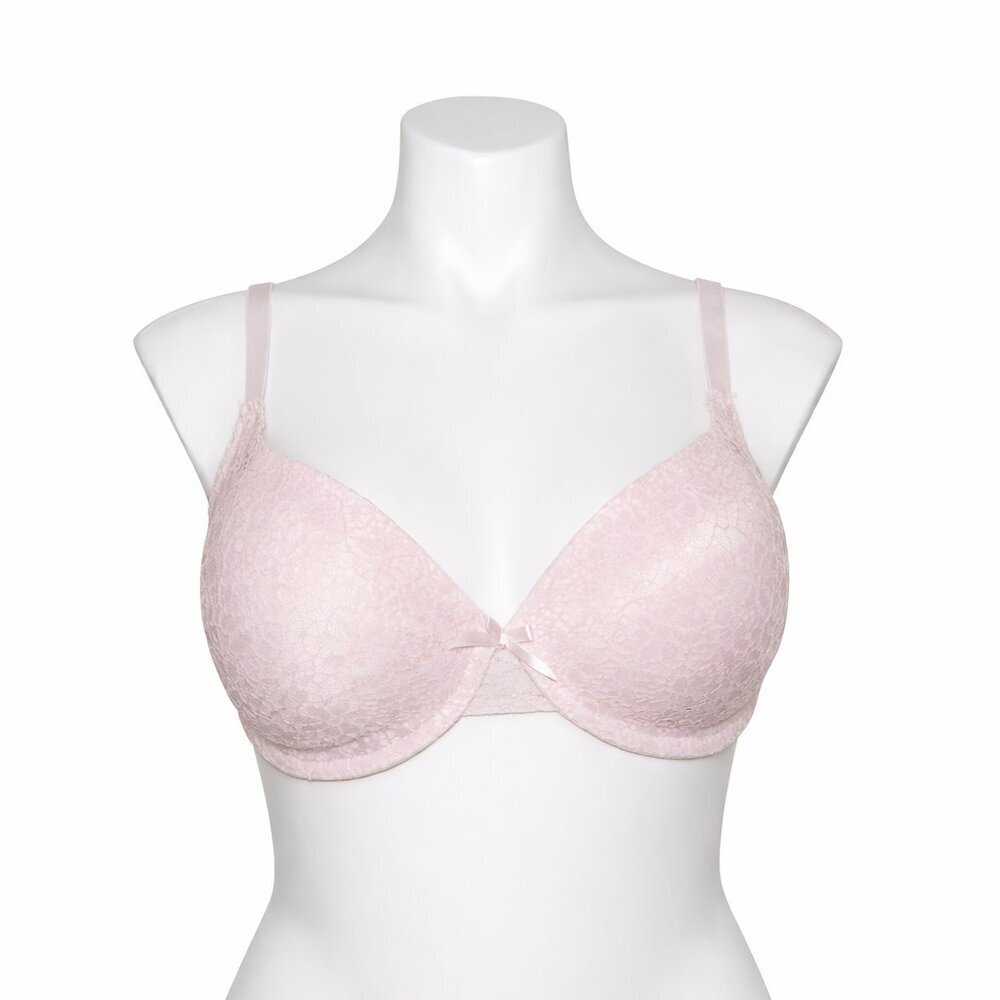 LAURA ASHLEY Blush Lace Lined Underwire Bra Size 38DD
